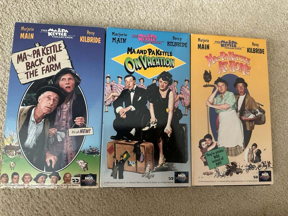 Ma and Pa Kettle Collection-Back on the Farm, On Vacation, and At Home-VHS